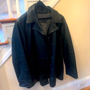 Men’s leather coat